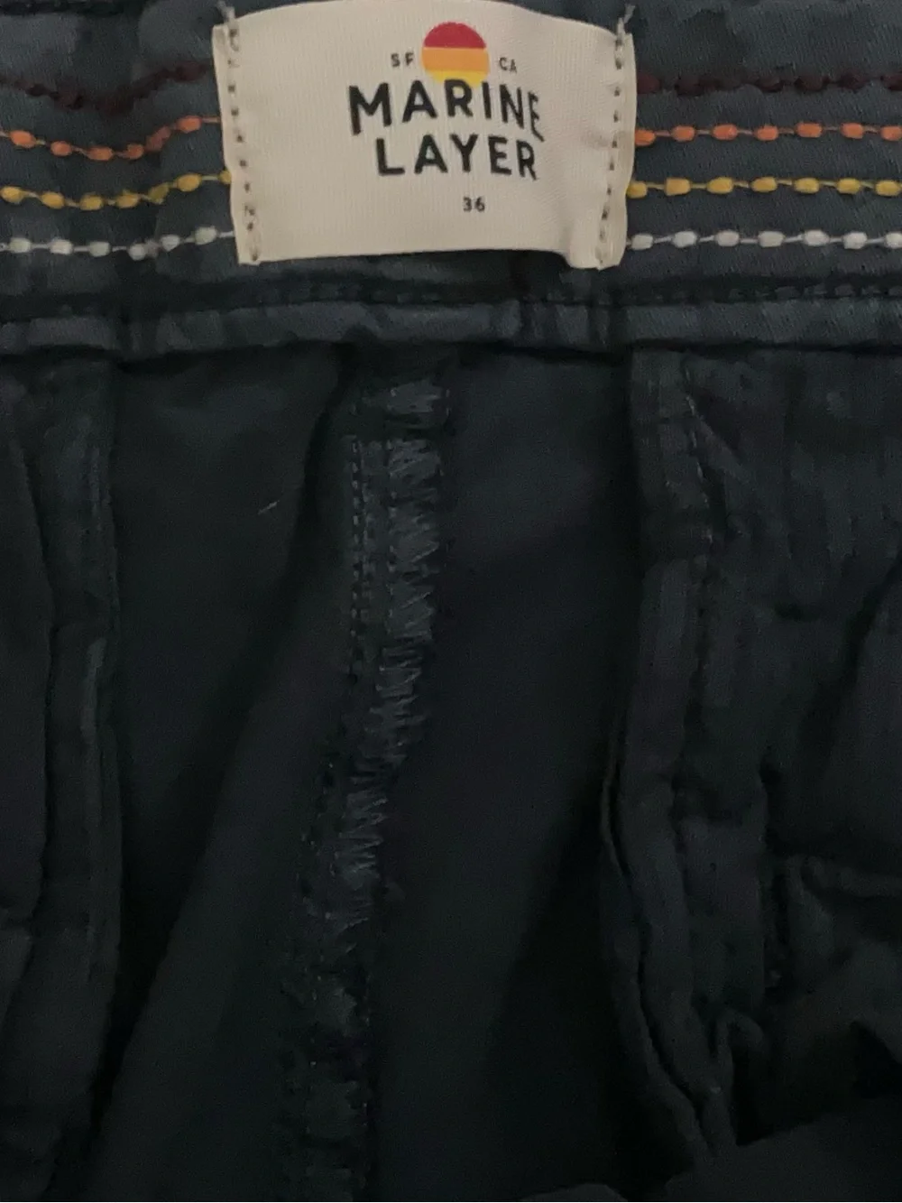 Men’s Marine Layer Stretch Twill Chino Walk Shorts in Navy